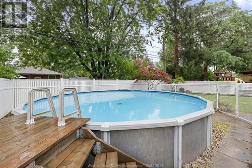 3698 Mckay, Windsor, ON - Outdoor With Above Ground Pool With Backyard