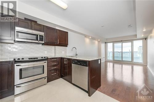 195 Besserer Street Unit#1403, Ottawa, ON - Indoor Photo Showing Kitchen With Upgraded Kitchen