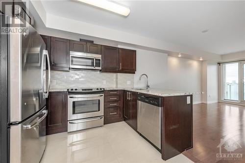 195 Besserer Street Unit#1403, Ottawa, ON - Indoor Photo Showing Kitchen With Upgraded Kitchen