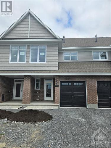 "Abbey" model home shown in interior photos, so actual property will differ.  No accessories or appliances in subject property. - 737 Maverick Crescent, Ottawa, ON - Outdoor With Facade