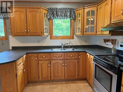 76 Main Street, Seal Cove, NL - Indoor Photo Showing Kitchen With Double Sink