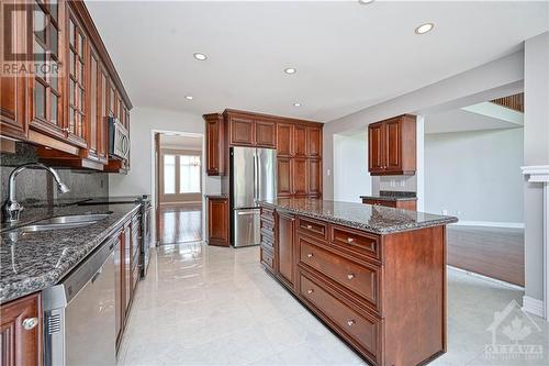 Kitchen - 38 Knudson Drive, Ottawa, ON - Indoor Photo Showing Kitchen With Double Sink