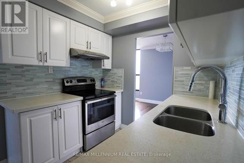 1604 - 3170 Kirwin Avenue, Mississauga, ON - Indoor Photo Showing Kitchen With Stainless Steel Kitchen With Double Sink