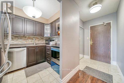 307 - 2901 Kipling Avenue, Toronto (Mount Olive-Silverstone-Jamestown), ON - Indoor Photo Showing Kitchen With Double Sink