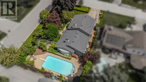 674 Holt Drive, Burlington, ON - Outdoor With In Ground Pool With View