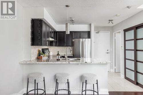 703 - 250 Manitoba Street, Toronto, ON - Indoor Photo Showing Kitchen With Upgraded Kitchen