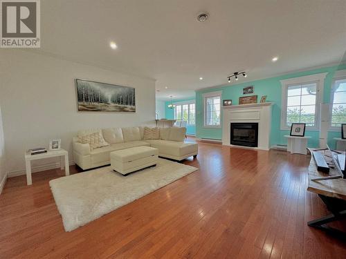 22 Pitcher Place, Clarenville, NL - Indoor Photo Showing Living Room With Fireplace