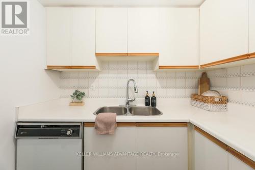 303 - 61 Main Street, Toronto, ON - Indoor Photo Showing Kitchen With Double Sink