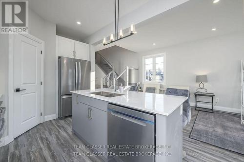 Blkc#12 - 1539 Chickadee Trail, London, ON - Indoor Photo Showing Kitchen With Double Sink