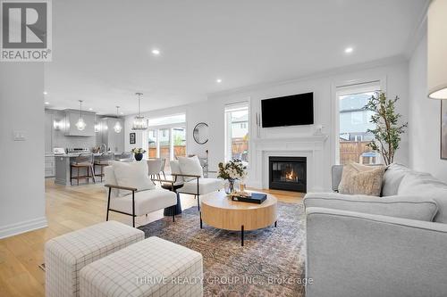 1345 Silverfox Drive, London, ON - Indoor Photo Showing Living Room With Fireplace