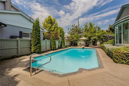 674 Holt Drive, Burlington, ON - Outdoor With In Ground Pool