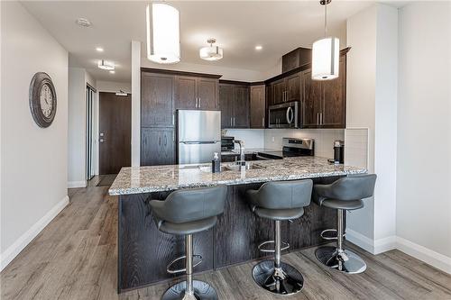 101 Locke Street S|Unit #305, Hamilton, ON - Indoor Photo Showing Kitchen With Upgraded Kitchen