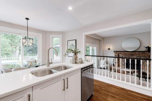 2182 Maplewood Drive, Burlington, ON - Indoor Photo Showing Kitchen With Double Sink