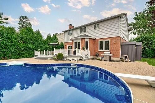 2182 Maplewood Drive, Burlington, ON - Outdoor With In Ground Pool With Deck Patio Veranda