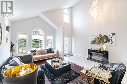 72 Southcreek Drive, Hamilton, ON - Indoor Photo Showing Living Room With Fireplace