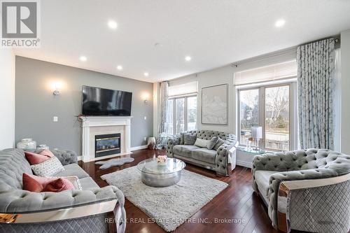 72 Southcreek Drive, Hamilton, ON - Indoor Photo Showing Living Room With Fireplace