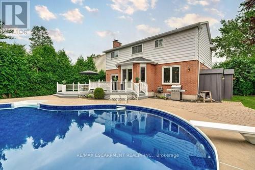 2182 Maplewood Drive, Burlington, ON - Outdoor With In Ground Pool With Deck Patio Veranda