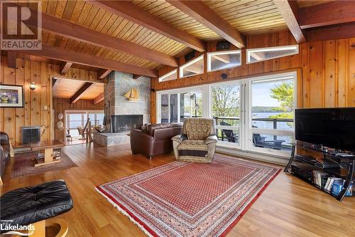 Main Cottage - 1 B721 Island, Parry Sound, ON - Indoor Photo Showing Living Room