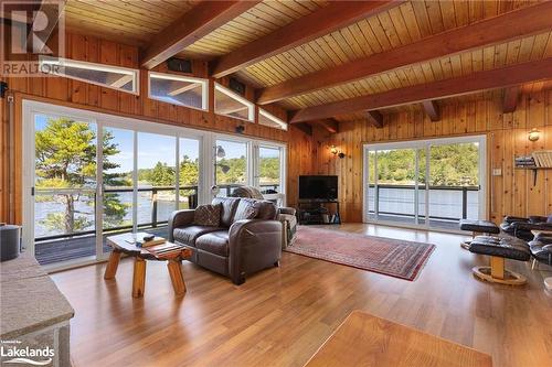 Main Cottage - 1 B721 Island, Parry Sound, ON - Indoor Photo Showing Living Room