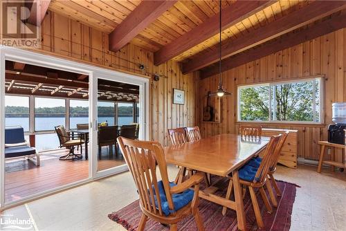 Main Cottage - 1 B721 Island, Parry Sound, ON - Indoor Photo Showing Dining Room