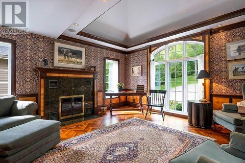 287 Estate Court, Midland, ON - Indoor Photo Showing Living Room With Fireplace