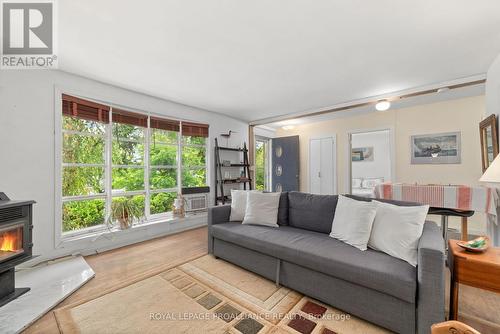 430 Lakeside Drive, Prince Edward County (Hillier), ON - Indoor Photo Showing Living Room With Fireplace