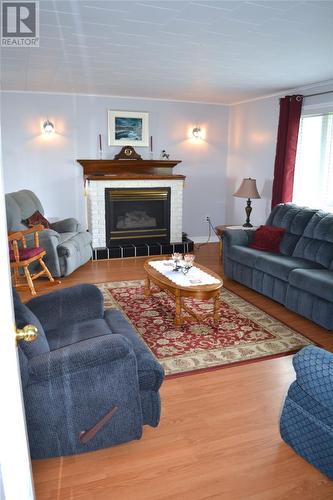 366 Main Road, Gaskiers, NL - Indoor Photo Showing Living Room With Fireplace