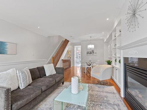 3-116 Evans Ave, Toronto, ON - Indoor Photo Showing Living Room With Fireplace