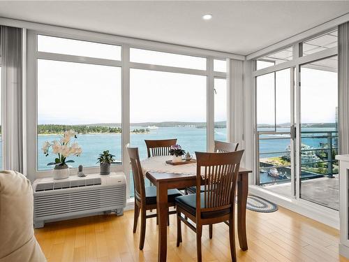 1101-38 Front St, Nanaimo, BC - Indoor Photo Showing Dining Room With Body Of Water