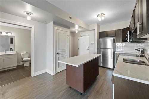 212 Lakeport Road|Unit #312, St. Catharines, ON - Indoor Photo Showing Kitchen With Stainless Steel Kitchen With Double Sink