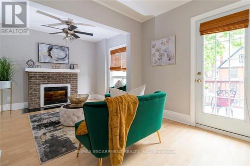 189 Stinson Street, Hamilton, ON - Indoor With Fireplace