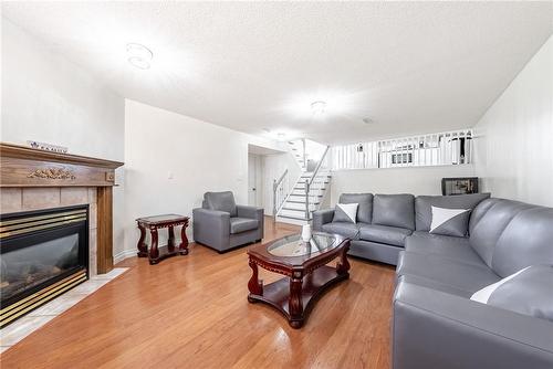 38 Meadowpoint Drive, Hamilton, ON - Indoor Photo Showing Living Room With Fireplace