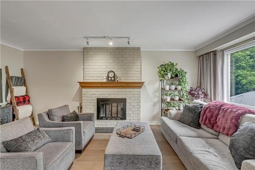 2188 Donald Road, Burlington, ON - Indoor Photo Showing Living Room With Fireplace