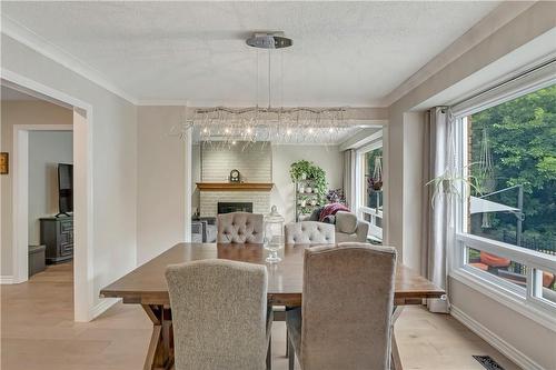 2188 Donald Road, Burlington, ON - Indoor Photo Showing Dining Room With Fireplace