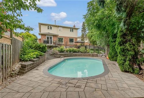 2188 Donald Road, Burlington, ON - Outdoor With In Ground Pool With Deck Patio Veranda With Backyard