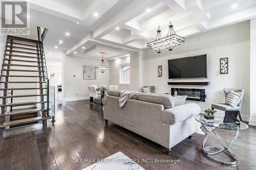 603 Royal York Road, Toronto (Stonegate-Queensway), ON - Indoor Photo Showing Other Room With Fireplace