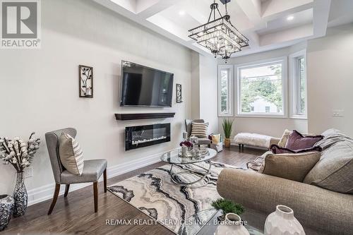 603 Royal York Road, Toronto (Stonegate-Queensway), ON - Indoor Photo Showing Living Room With Fireplace