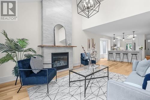 2 - 1173 Bellview Crescent, Burlington, ON - Indoor Photo Showing Living Room With Fireplace