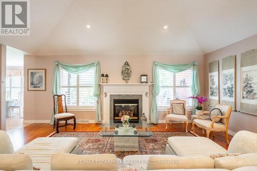 52 Waterwheel Crescent, Hamilton, ON - Indoor Photo Showing Living Room With Fireplace