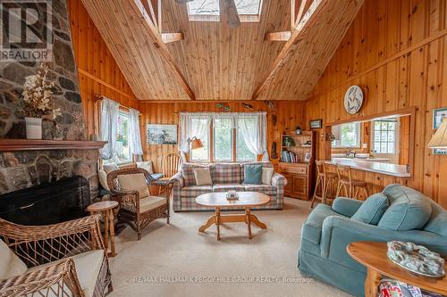 35 Campus Place, Innisfil, ON - Indoor Photo Showing Living Room With Fireplace