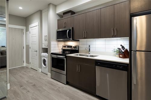 318-925 Leon Avenue, Kelowna, BC - Indoor Photo Showing Kitchen With Double Sink