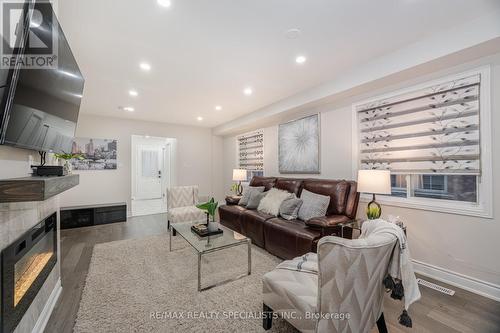 6 Flatfield Way, Brampton, ON - Indoor Photo Showing Living Room With Fireplace