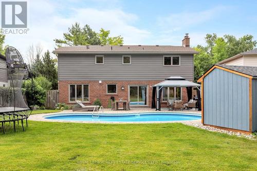 1045 Fair Birch Drive, Mississauga, ON - Outdoor With In Ground Pool With Deck Patio Veranda With Backyard With Exterior