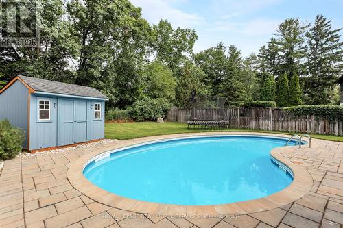 1045 Fair Birch Drive, Mississauga, ON - Outdoor With In Ground Pool With Deck Patio Veranda With Backyard