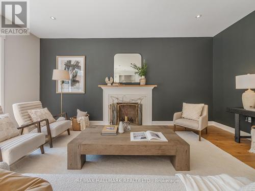 37 Elmview Drive, Toronto (Birchcliffe-Cliffside), ON - Indoor Photo Showing Living Room With Fireplace