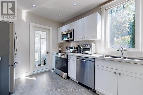 3722 St. Clair Avenue E, Toronto E08, ON - Indoor Photo Showing Kitchen With Double Sink