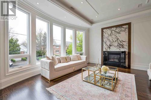 77 Shelborne Avenue, Toronto, ON - Indoor Photo Showing Living Room With Fireplace
