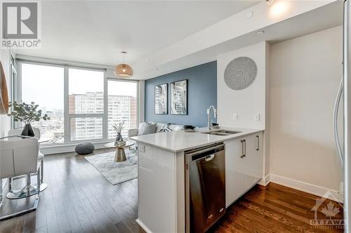 485 Richmond Road Unit#1207, Ottawa, ON - Indoor Photo Showing Kitchen With Stainless Steel Kitchen With Double Sink