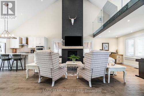 92 Nelson Street, Barrie (Codrington), ON - Indoor Photo Showing Living Room With Fireplace