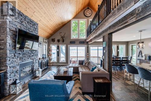 365 Pheasant Lane, Midland, ON - Indoor Photo Showing Living Room With Fireplace